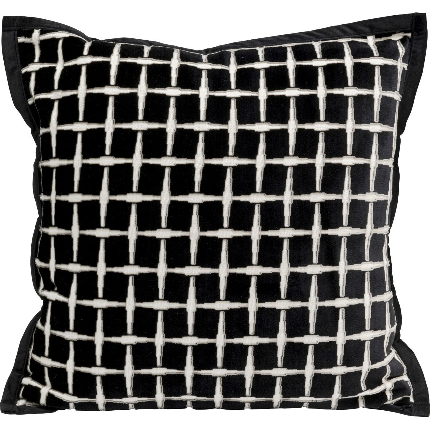 Coussin Melody noir et blanc Kare Design