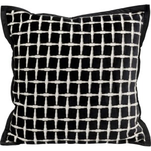 Coussin Melody noir et blanc Kare Design