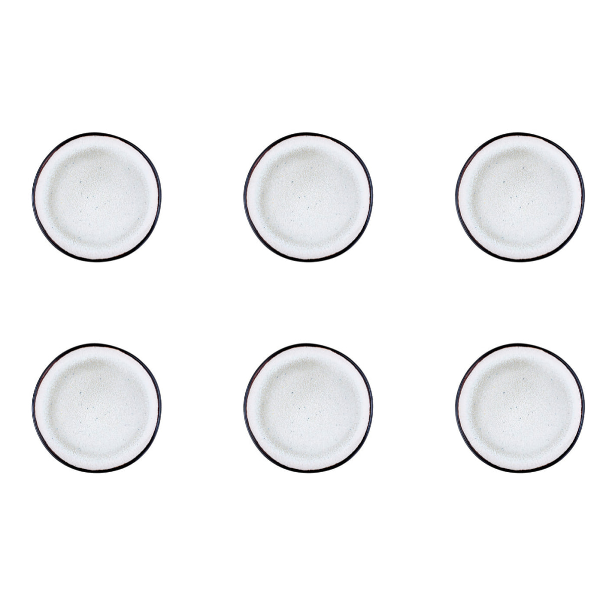 Assiette IRIS Ø16cm - 6 pièces - Blanc ivoire