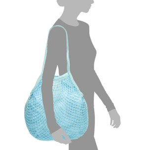 Forliana Bolso de hombro Mujer. Tejido Algodón Crochet Nylon