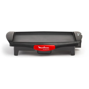 Plancha électrique MOULINEX CB560811 noir à poser, 35x25.5 cm
