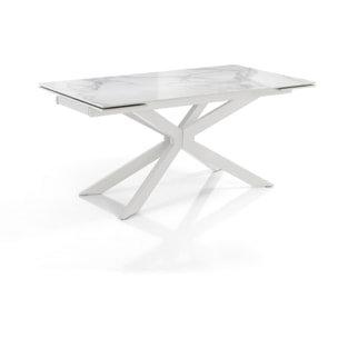 Tomasucci Table extensible MELVIN 160 TOTAL WHITE
