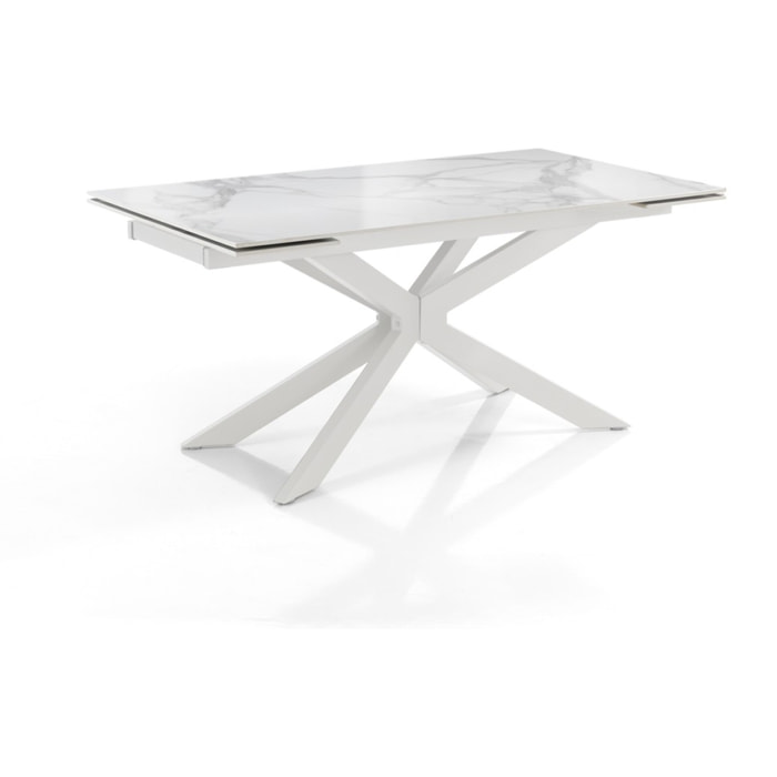 Tomasucci Table extensible MELVIN 160 TOTAL WHITE