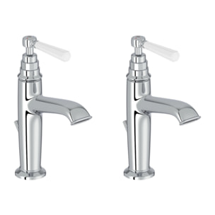Lot de 2 mitigeurs lavabo Cléo 1889 chromé