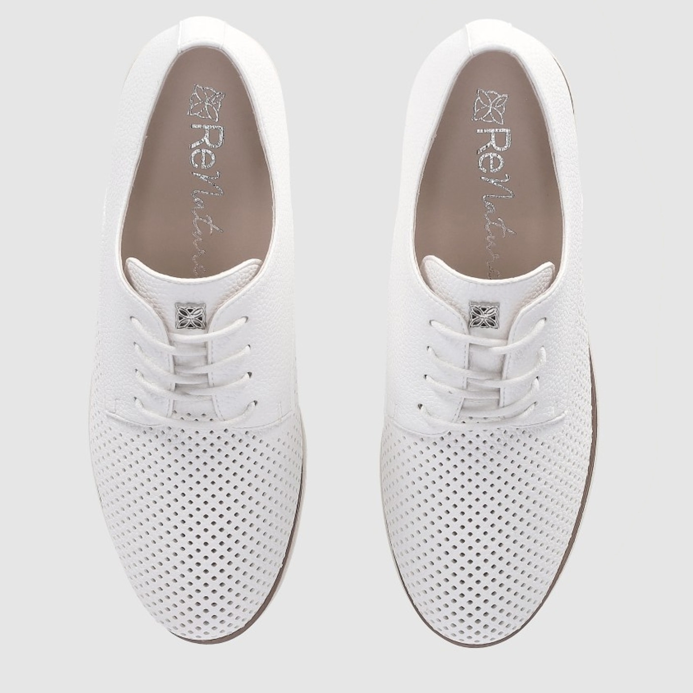 Zapatos de Piel - Beig - Tacón: 5 cm