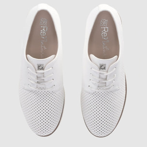 Zapatos de Piel - Beig - Tacón: 5 cm