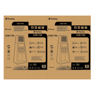 Estufa eléctrica piramidal para interior CHE-730 PURLINE