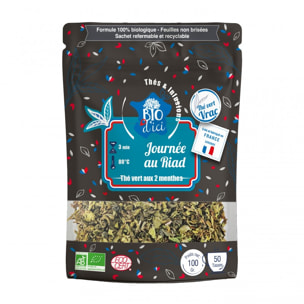 Thé vert Bio Journée au Riad - Sachet Vrac100g