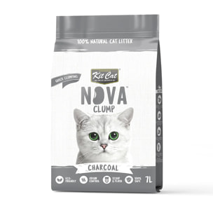 Kit Cat Nova Pack Ahorro 12 - Charcoal 7 L Arena Vegetal para gatos
