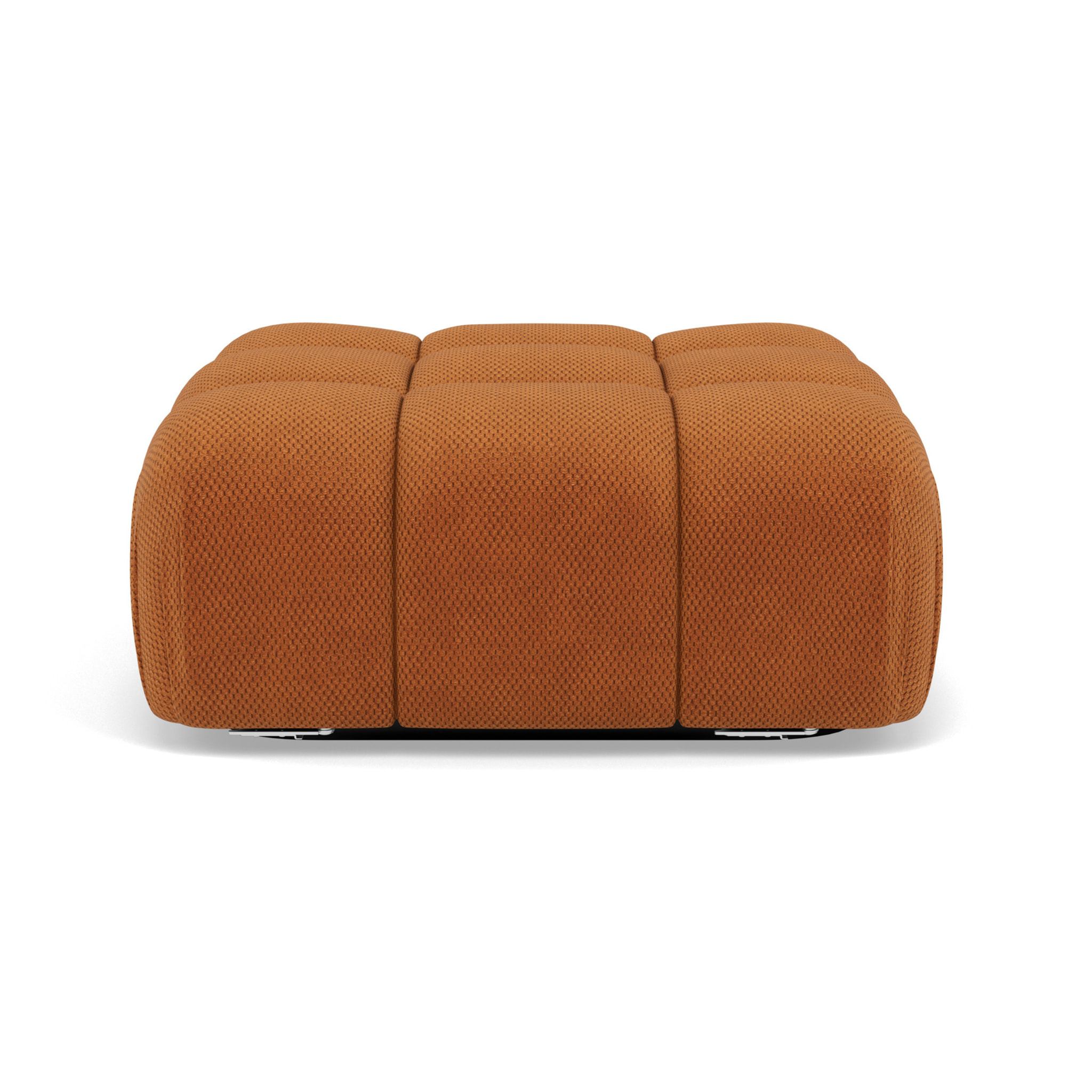 Ruby - pouf en velours texturé - Terracotta