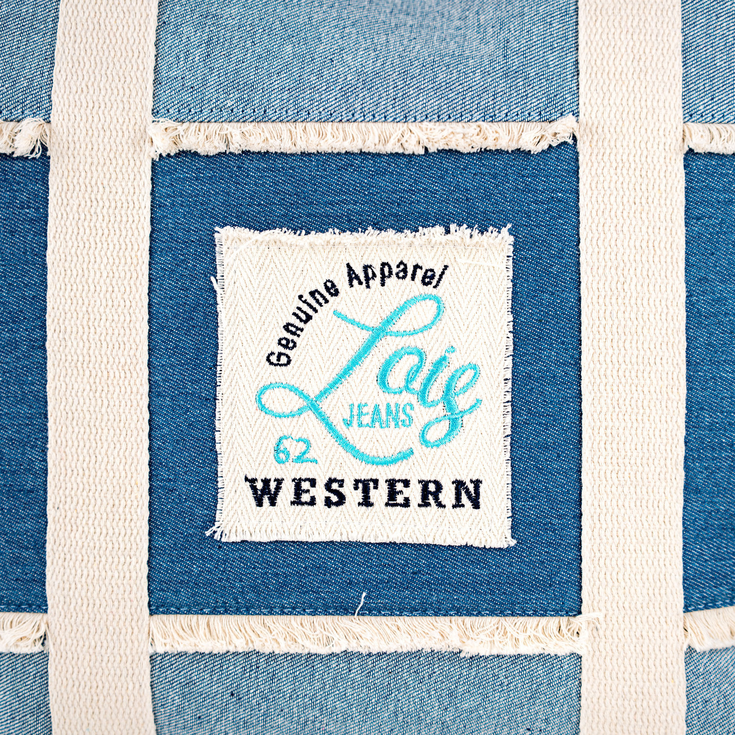 Bolso De Playa Lois Pfeiffer Azul Vaquero