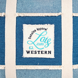 Bolso De Playa Lois Pfeiffer Azul Vaquero