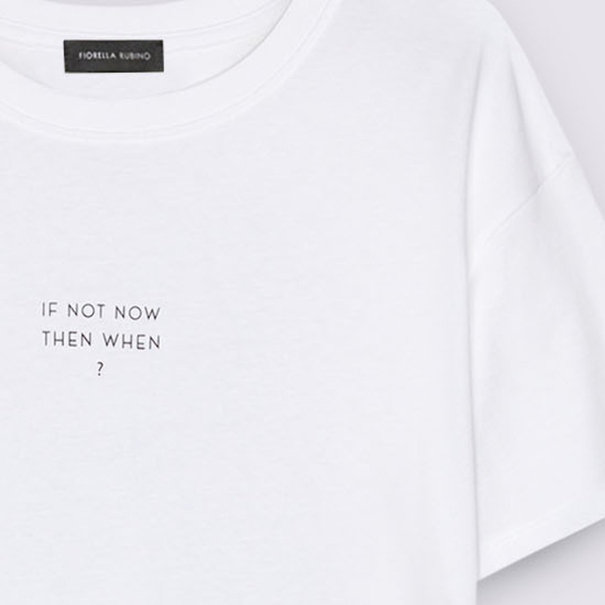 Fiorella Rubino - T-shirt in jersey di cotone - Bianco