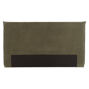 ARTHUR - Tête de lit rembourrée pour lits 160/180cm velours côtelé vert