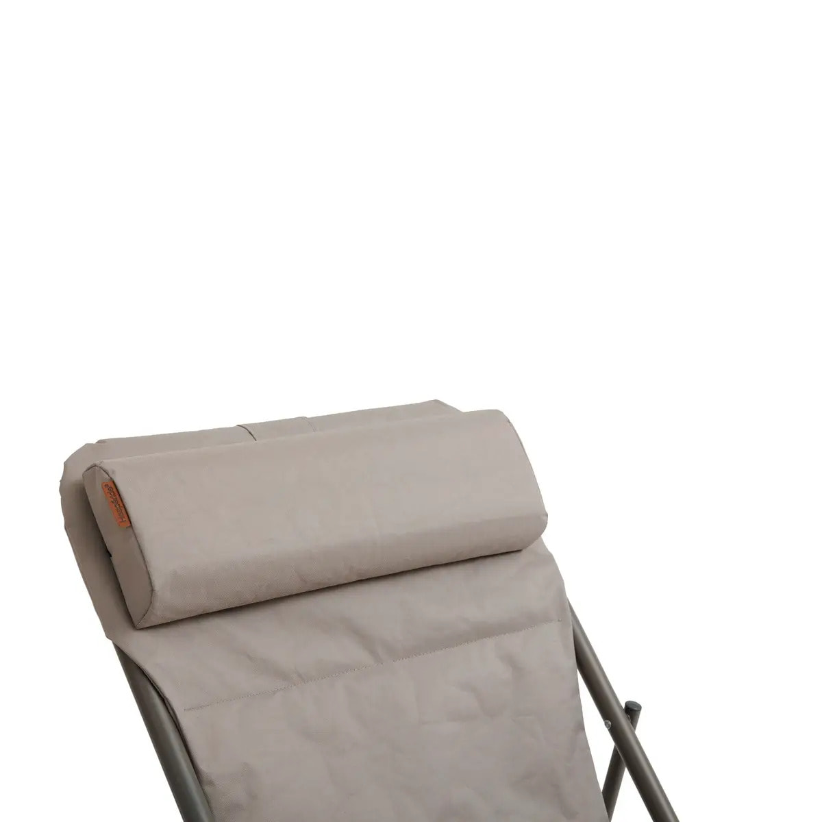 Chilienne de jardin pliante "Jubba" noisette & praline en zinc et polyester