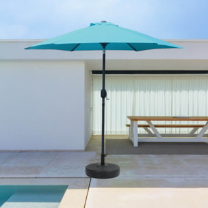 Parasol  bleu  rond 2,5 x 2,5 m EMMA