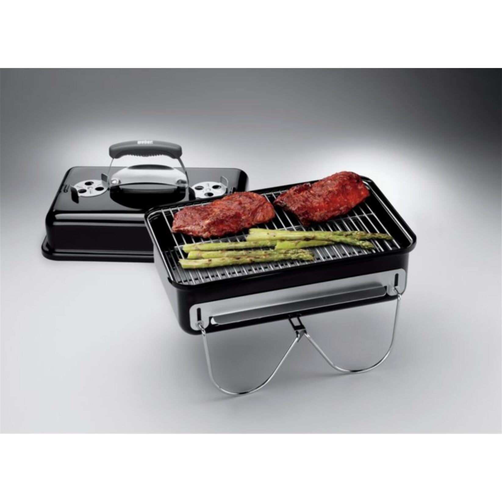 Barbecue charbon WEBER Go anywhere Black à poser 42 sm