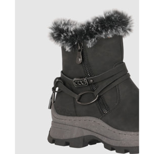 Botines - Negro - Tacón: Bajo