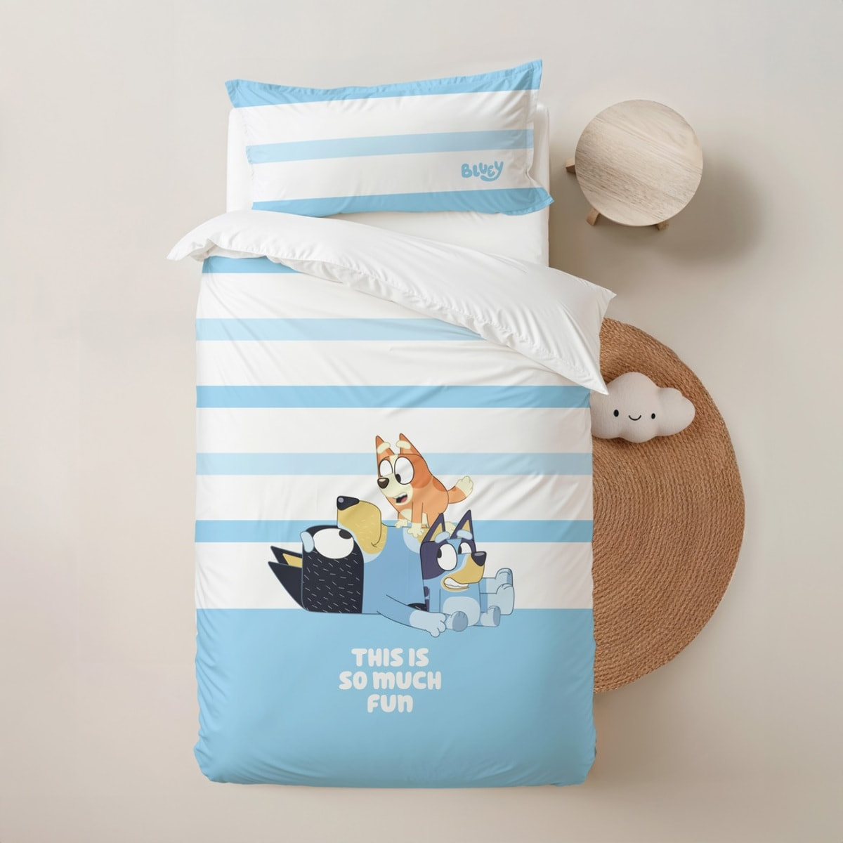 Funda nordica BLUEY + funda almohada 65x65