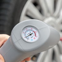 Compressore D'Aria Portatile Con LED Airpro+ 100 W - Grigio - 18x25x8 cm