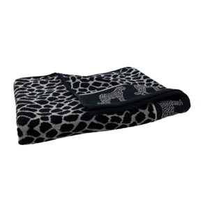 Telo Mare Spugna Jacquard Spiaggia Disegno Africa Ghepardo