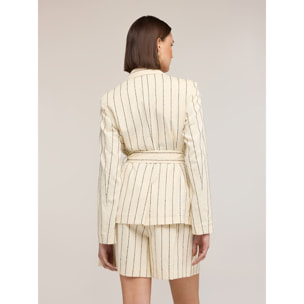 Motivi - Blazer gessato The Tailoring Lab - Beige