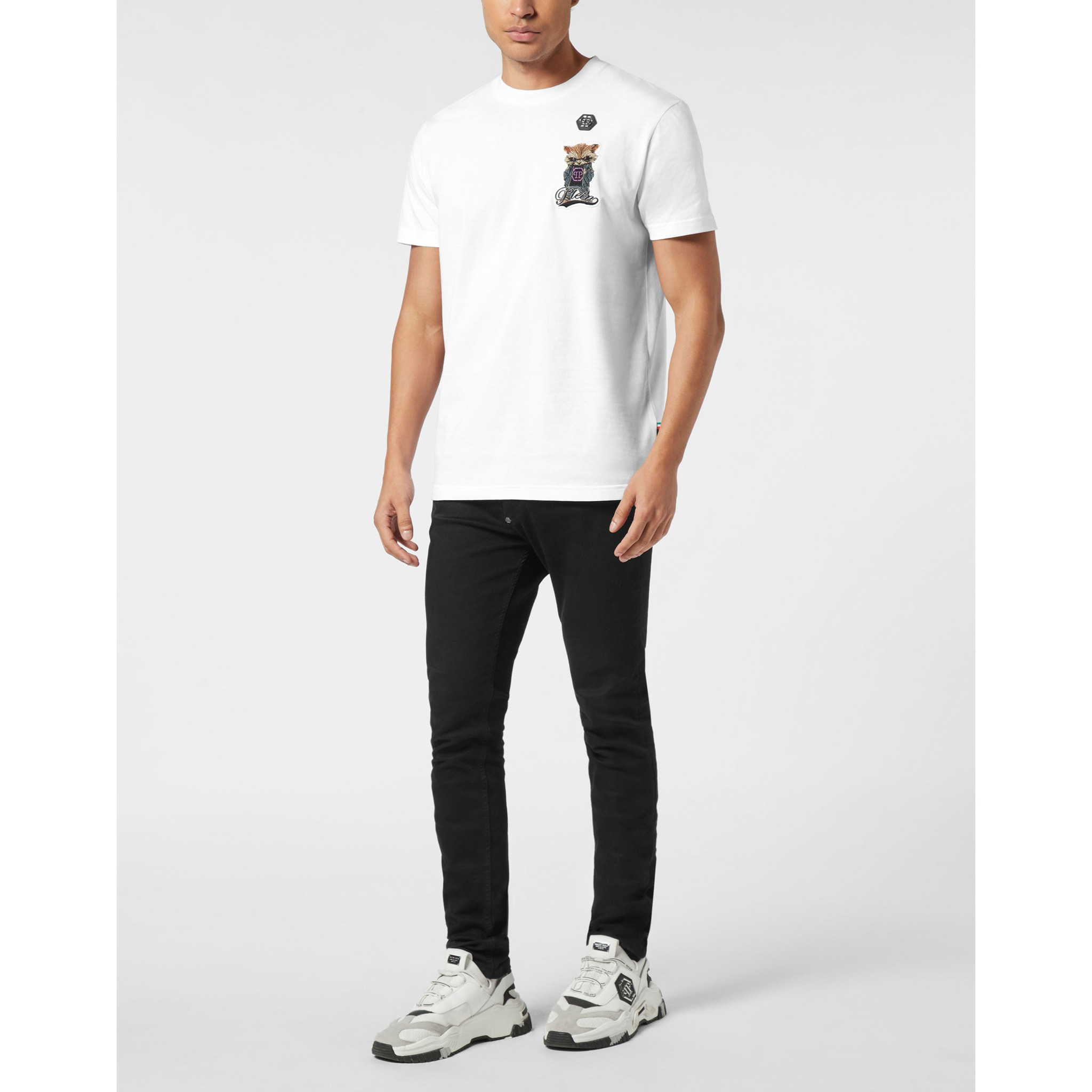 PHILIPP PLEIN T-Shirt Round Neck Ss SIGNATURE