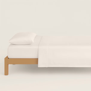 Juego de Sábanas Lisas - 100% Microfibra - Incluye 1 o 2 Fundas de Almohada + 1 Sábana Bajera - Piedra