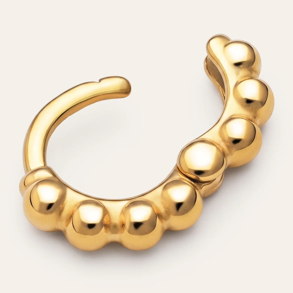 Orecchino Pebbles XS Acciao Placcato Oro