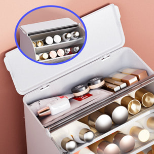 Caja de almacenamiento de cosméticos con cubierta joybos