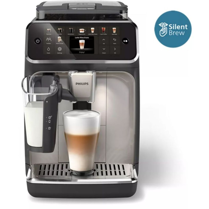 Expresso Broyeur PHILIPS LatteGo SilentBrew EP5547/90