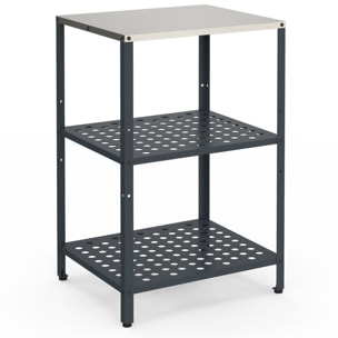 Meuble de cuisine extérieure Alméria 2 étagères gris