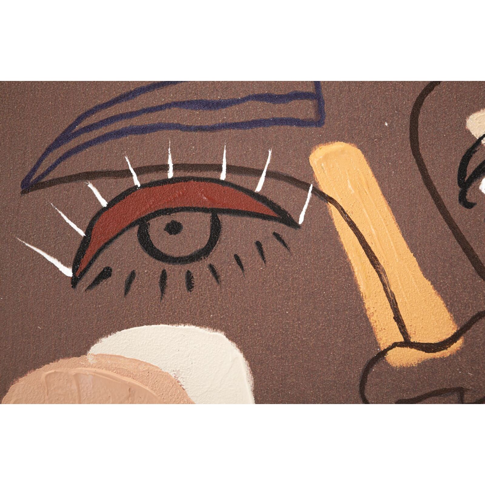 DIPINTO SU TELA TRIBAL -A- CM 80X2,8X100