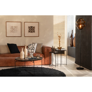 J-Line vase Agra - aluminium - beige - large - 39 cm de hauteur