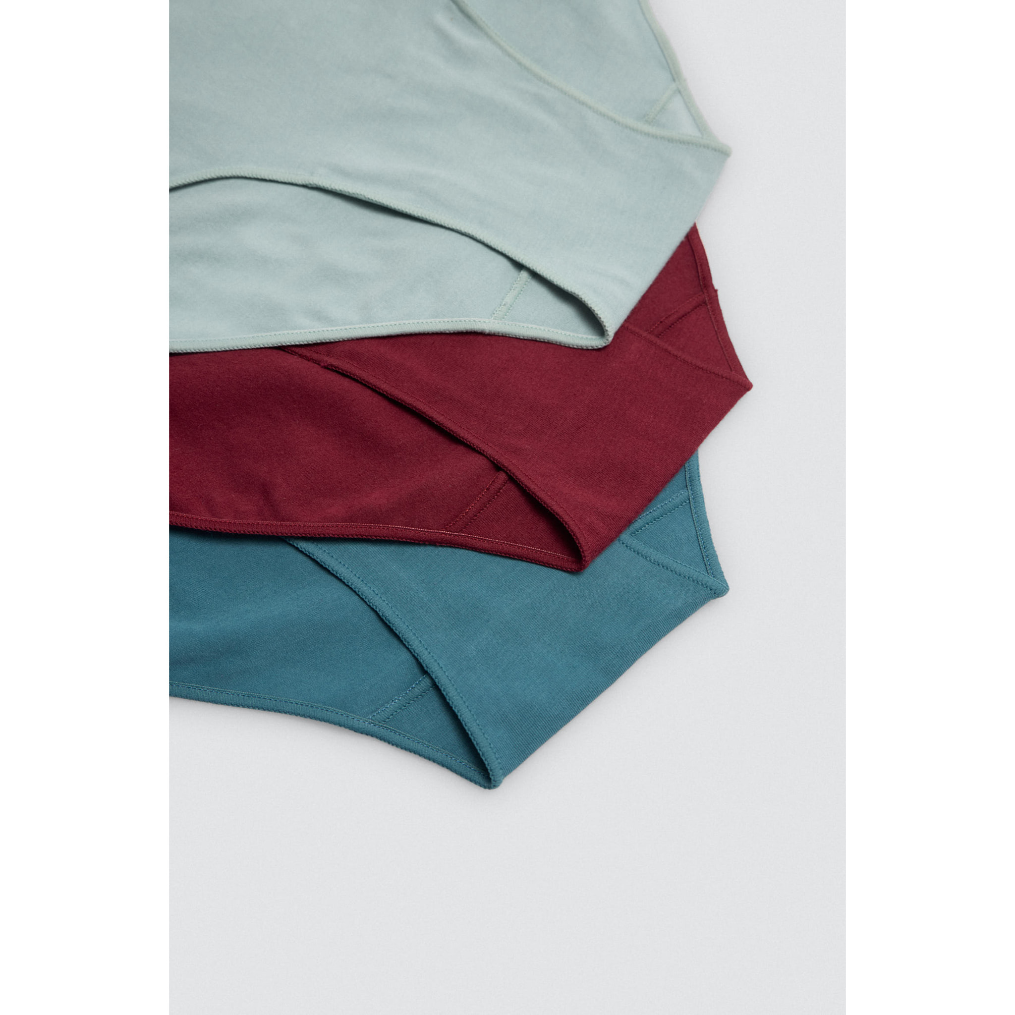 Confezione da 4 mutandine basicohe a vita alta in cotone