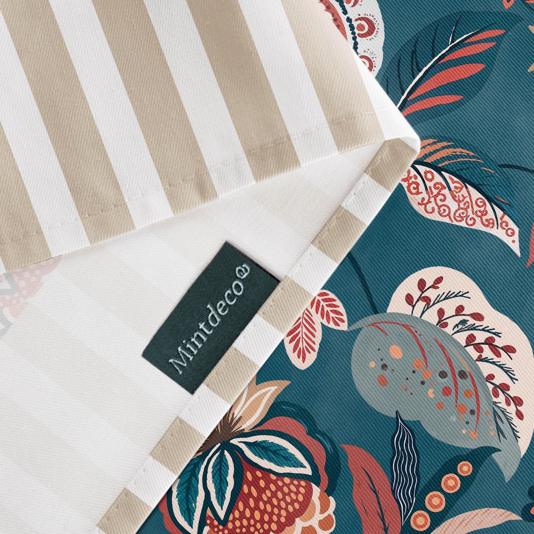 Nappe anti-taches OLEA LAGON - en 100 % coton