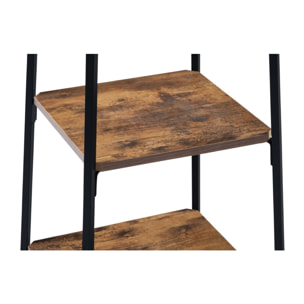 Porte manteau carré sur pieds Elize 4 étagères