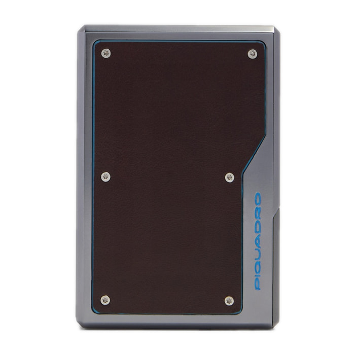 Piquadro Portacarte di credito MagSafe® in alluminio pelle