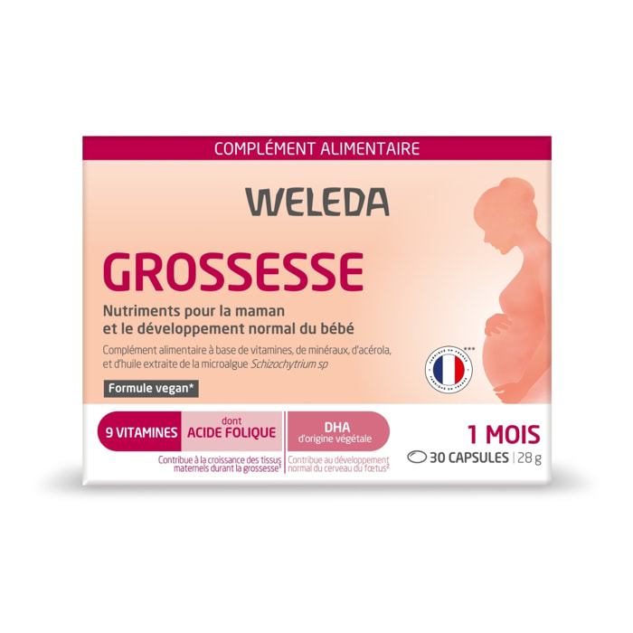 WELEDA - Complément alimentaire Grossesse - 1 mois - 30 capsules