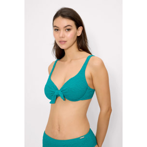 Top bikini contenitivo Blu