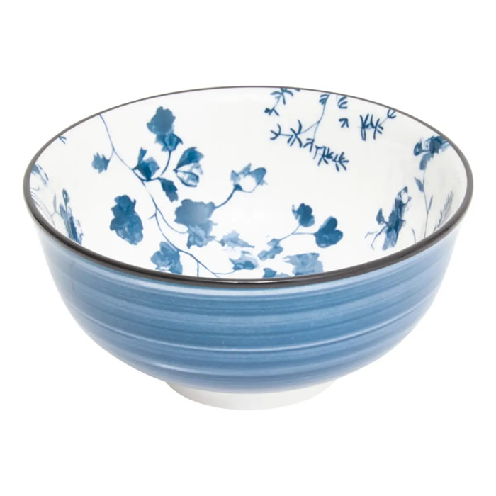 Coupelle Umami D11cm fleur bleu
