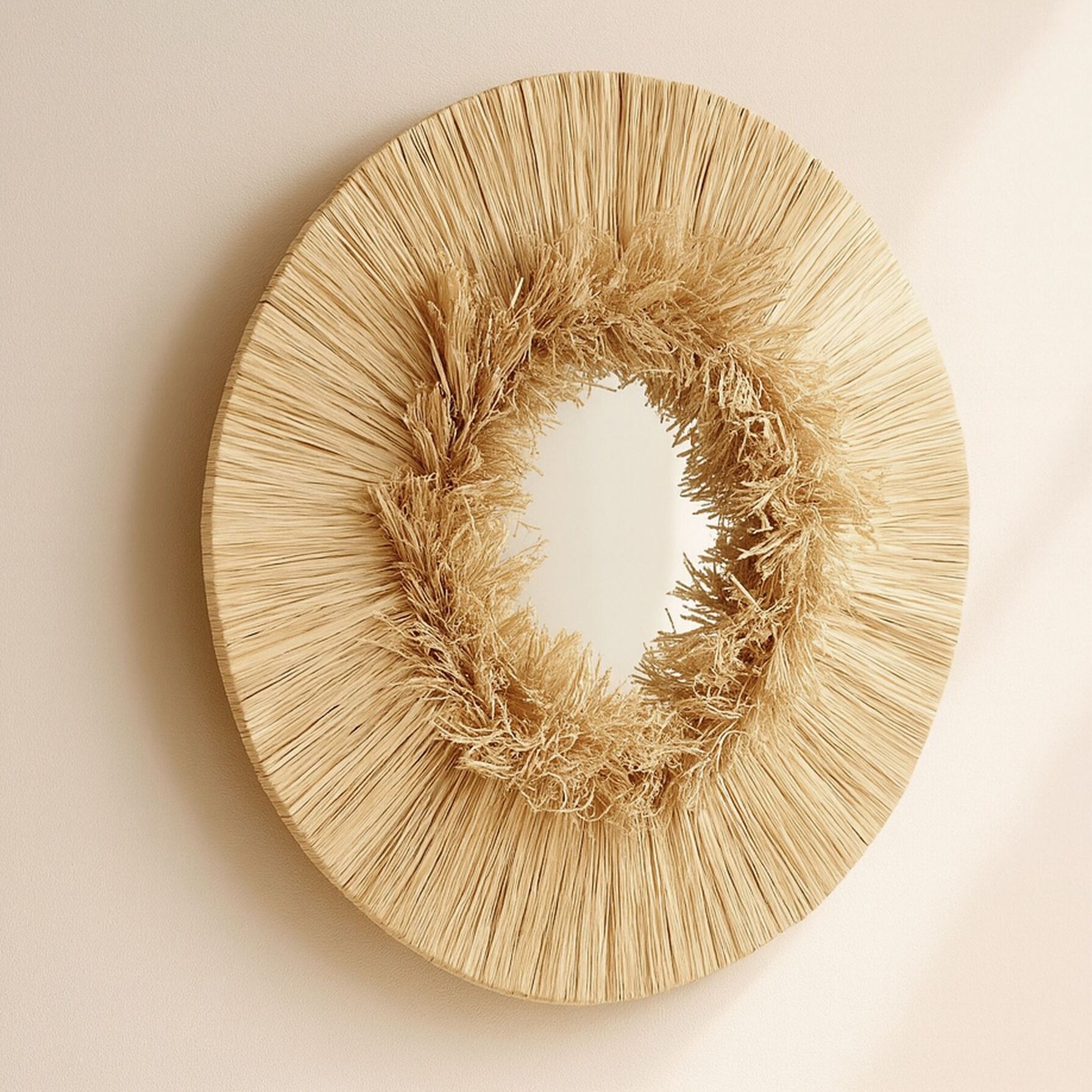 Miroir en raphia 55cm EL NIDO