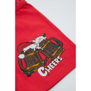 Disegno natalizio di un pugile