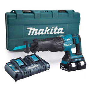 Sierra de sierra 36 V => 2 x 18 V Li-Ion 5 Ah MAKITA - 2 baterías, cargador, maletín - DJR360PT2