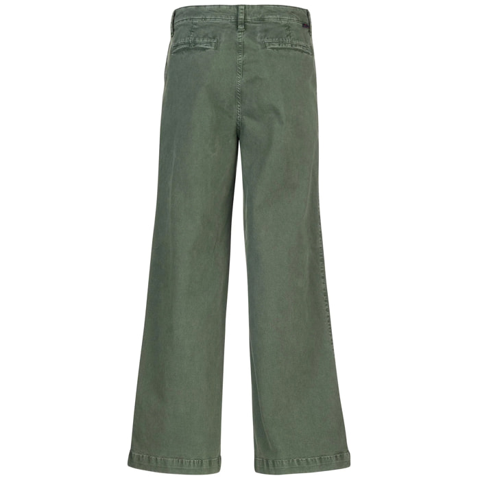 Pantaloni Robe di Kappa Donna Verde Yoko Gabardine