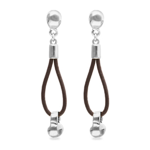 Pendiente GRAVEDAD PLATEADO U