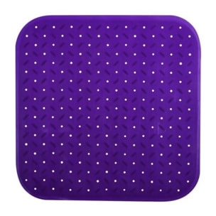 Tapis Fond de douche antidérapant Caoutchouc CLASS 54x54cm Mauve MSV