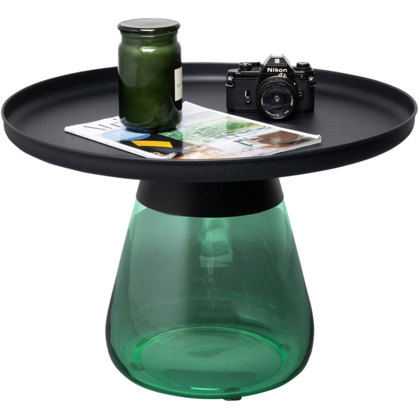 Table d'appoint Bottiglia 60cm verte Kare Design