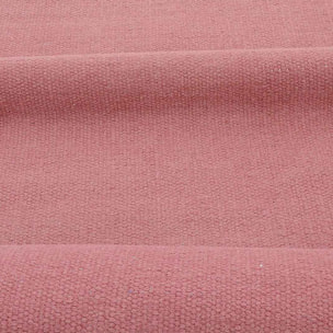 Tapis Kilim tissé à la main en laine uni rose