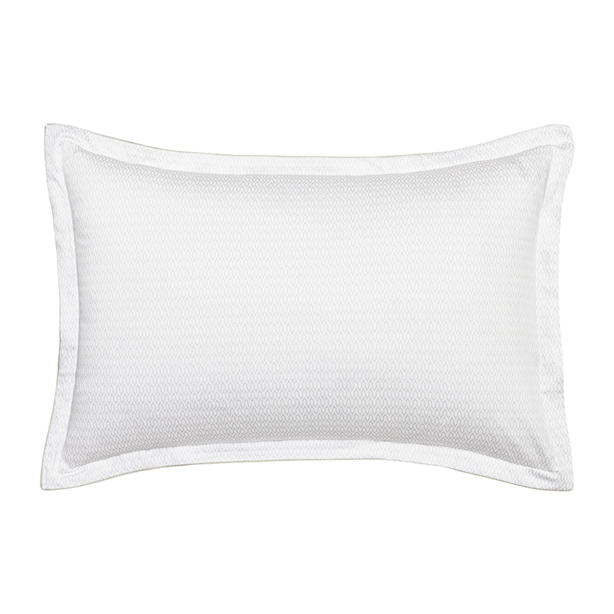 Taie d'oreiller imprimée en satin de coton bio, TOURBILLON, Rouge Cosmos